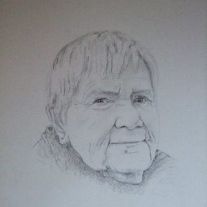 getekend portret oma's