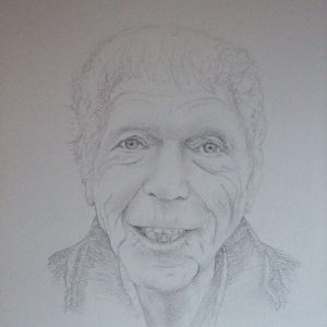 getekend portret opa's