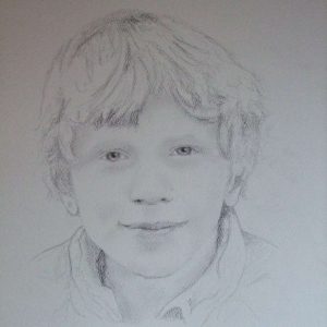 getekend portret kinderen